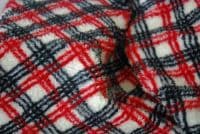 Faux Fur SHERPA FLEECE Sheepskin Fabric Material - SOLID BERBER CHECK